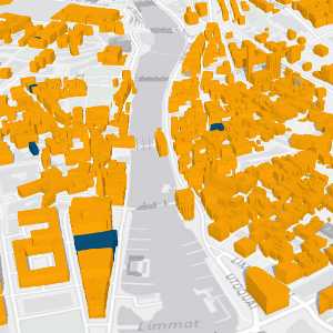 3D buildings Zurich with ArcGIS API for JavaScript